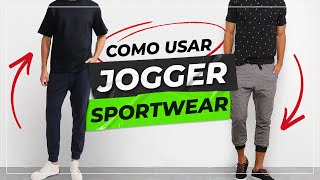 SPORTWEAR como usar CALÇA JOGGER de moletom em look casual [upl. by Claudy]