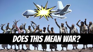 Houthi Rebels Shoot Down USAF Reaper Drone [upl. by Esil]