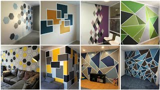 2022 Geometric wall painting ideas  Geometric design with paint  Modern Home Interior [upl. by Jeremias]