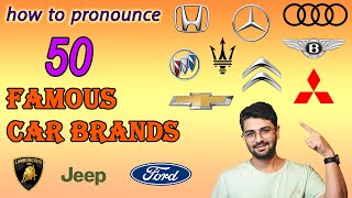 pronunciation  how to pronounce famous car brands or vehicle manufacturers [upl. by Adil]