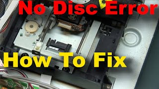 How to Fix CD or DVD Player No Disc Error  wont play cd [upl. by Beisel]