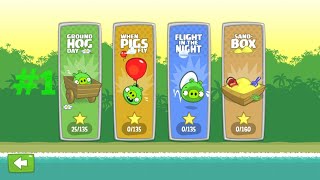 Bad Piggies 1 Ground hog day [upl. by Ahsoj226]