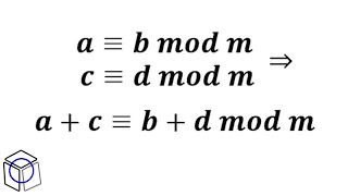 Aula 04 Congruência Modular Propriedade Soma de Congruências Demonstração [upl. by Timmie]