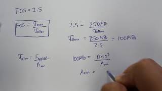 Axial Stress Deflection and Factor of Safety Example  Part 2 [upl. by Tloh]