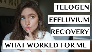 TELOGEN EFFLUVIUM RECOVERY  WHAT WORKED FOR ME  NO BS HAIR REGROWTH TIPS  LAUREN NEWLY [upl. by Karp]