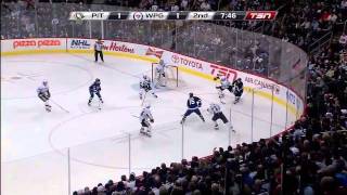 Winnipeg Jets vs Pittsburgh Penguins Highlights 122311 [upl. by Yesrod]