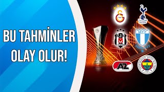 Avrupa Ligi 4Hafta Skor Tahminleri  GalatasarayTottenham BeşiktaşMalmö AZ Alkmaar Fenerbahçe [upl. by Idnew557]