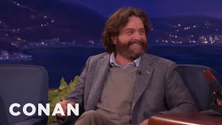 Zach Galifianakis Question He Refused To Ask President Obama  CONAN on TBS [upl. by Mckay210]