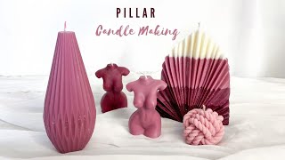 Beginners Guide to Make Soy Wax Pillar Candles Tips and Tricks [upl. by Okram805]