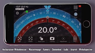 Winkel messen mit iPhone und Android JRSoftWorx [upl. by Davena]