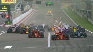 2018 Bahrain Grand Prix Race Highlights [upl. by Artinek]