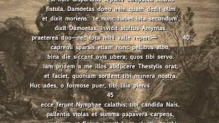 Virgils Second Eclogue interpreted with music Latin w english subtitles [upl. by Loresz]