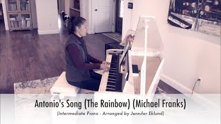 Antonios Song The Rainbow  Michael Franks  Intermediate Piano Sheet Music [upl. by Sinned]