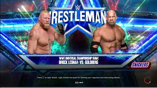 Brock Lesnar VS GoldBerg Wrestlemania 33 [upl. by Ocinemod]