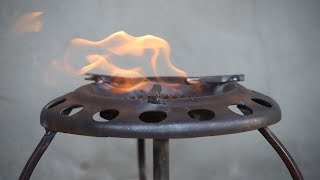 Amazing idea gas stove from car rims [upl. by Nedearb]