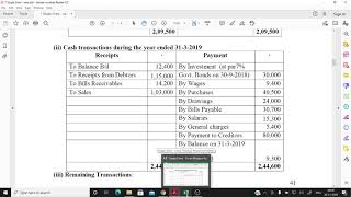 FYBCOM FINANCIAL ACCOUNTING Single Entry System Ex 4 [upl. by Nevile]