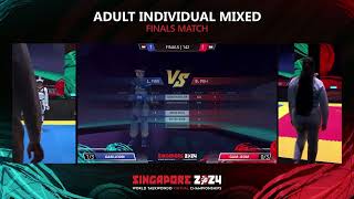 Finals Adult Individual Mixed SGP TAN Lee Fong SGP PEH Brian [upl. by Aniretac141]