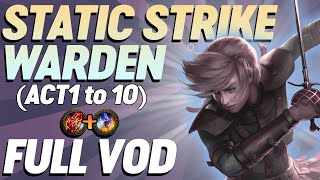 PoE 325 Necro Settlers Event Gorathas Static Strike Warden Leveling Vod [upl. by Uhile]