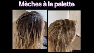 TUTO Comment faire des mèches à la palette [upl. by Adiahs]