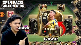 BLACK FRIDAY amp BALLON DOR OPEN PACK TOP UP 3 JUTA DEMI CRISTIANO RONALDO OVR 110 EA FC MOBILE 25 [upl. by Ottie]