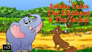 Jataka Tales  Jackal Stories  Animal Stories  The Elephant and the Jackal [upl. by Marmawke]