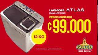 Lavadora semiautomática Atlas por ¢99000  Gollo [upl. by Ahsiuq]