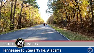 Natchez Trace Parkway Tennessee to Stewartville  Alabama  Drive Americas Highways 🚙 [upl. by Yeltneb260]