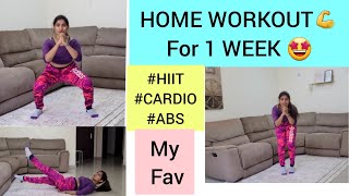 HOME WORKOUT  My Personal Favorite Workouts for fast WEIGHTLOSS [upl. by Aron]