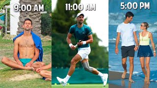 The Daily Routine of Novak Djokovic [upl. by Anaehr]