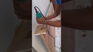 hinges fiting very easy woodworking carpentry shortvideo [upl. by Ebarta]