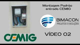 Montagem de novo modelo Padrão CEMIG Trifásico  Vídeo 02 [upl. by Ardnama]