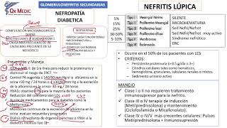 Nefrología  3 RM2V NEFROLOGIA DIA 2 NEFROPATIA DIABETICA NEFRITIS LUPICA FALLA RENAL CRONICA [upl. by Lipscomb]