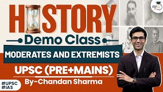 UPSC History GS Paper 1  Moderates and Extremists  UPSC Prelims amp Mains  Demo Class  StudyIQ [upl. by Wilbert6]