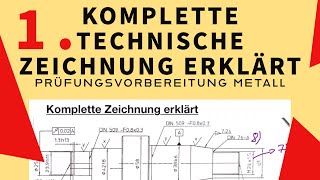 Wie kann ich eine TECHNISCHE ZEICHNUNG einfach verstehen RAUHEIT [upl. by Airretnahs]