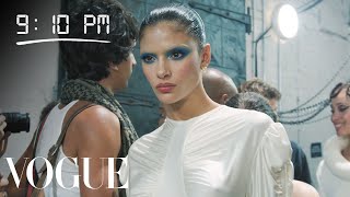 How Moroccan Model Rania Benchegra Gets Runway Ready  Diary of a Model  Vogue [upl. by Parthinia37]