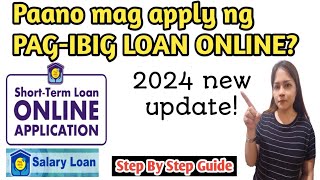 Paano mag Loan sa Pagibig online How to apply Pagibig Loan online [upl. by Syxela686]