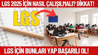 LGS 2025de başarılı olmak için bunları yapmalısın❗LGS 2025 çalışma programı [upl. by Enrica]