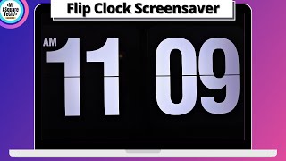 Flip Clock Screensaver for windows 2022  clock screensaver for windows 7 8 10 [upl. by Oona]