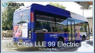 🚍 VDL Citea LLE 99 Electric arriving at Venlo station 2017 [upl. by Heyes950]