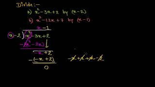 Dividing polynomials long division Hindi [upl. by Tonnie]