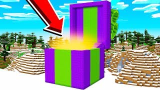 WHATS INSIDE THE GIANT MINECRAFT PRESENT [upl. by Anelrihs]