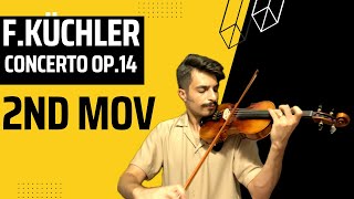 FKUCHLER Violin Concerto Op14 2nd Movement with SheetMusic [upl. by Aremahs283]