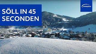 Een wintersport in Söll Wilder Kaiser in de SkiWelt zo ziet dat eruit in 45 seconden [upl. by Niamreg]