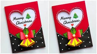 Christmas greeting card ideas 2022  DIY Christmas card  Easy and Beautiful Christmas card making [upl. by Doralynne]