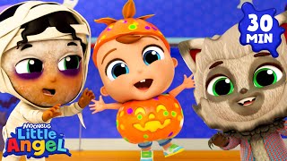 Halloween With My Friends 👻  Little Angel  Nursery Rhymes for Babies [upl. by Ahsinet]