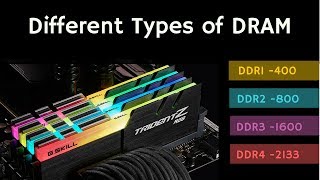 Different Types of DRAM SDRAMDDR1DDR2DDR3DDR4LPDDRGDDR [upl. by Nomzaj]