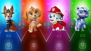 PAW Patrol  Chase 🆚 Ryder 🆚 Skye 🆚 Rubble 🎶 Tiles Hop EDM Rush [upl. by Marcus]