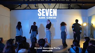 ABK CREW Performance Seven BY JungKookLatto  Dopamin Studio Grand Opening Party [upl. by Tooley]