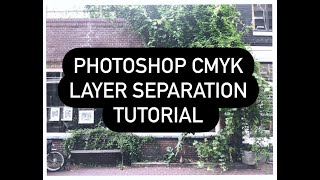 Photoshop For Screen Printing  CMYK Layer Separation Tutorial [upl. by Etnaid]