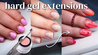 Builder Gel Extensions  Hard Gel on Forms 🪄💅🏻 [upl. by Clemens]